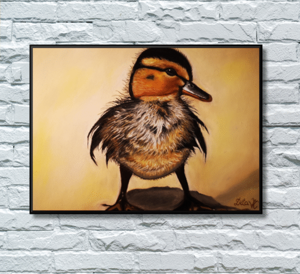 Duckling print based on an original artwork